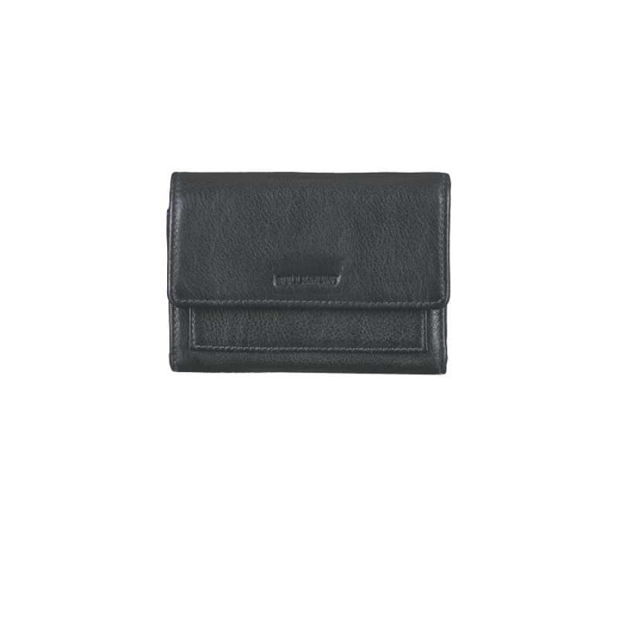 MIDI FLAP WALLET BLACK